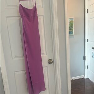 THIRTYTHIRTY Elegant Purple Spaghetti Strap Dress